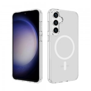 Samsung Galaxy S26 Kılıf Magsafe Özellikli Şeffaf Silikon Kapak