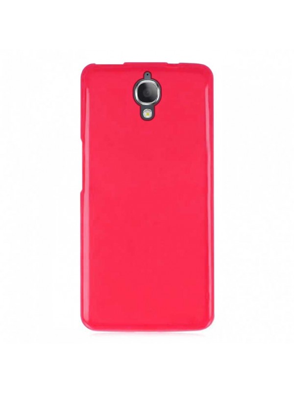 Alcatel IDOL X+ Kılıf Soft Silikon Pembe Kapak