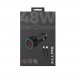 Allme AS248TLS Dual Port 48W PD Type-C to Lightning Kablolu Hızlı Araç Şarj Seti - Siyah