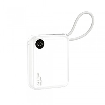 Allme BT014B HoldOne 10000 mAh Dahili Kablolu Powerbank - Beyaz