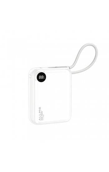 Allme BT014B HoldOne 10000 mAh Dahili Kablolu Powerbank - Beyaz Allme BT014B HoldOne 10000 mAh Dahili Kablolu Powerbank - Beyaz