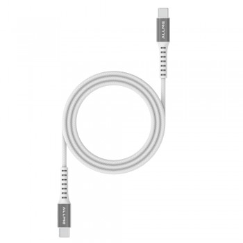Allme DK3ATTG 45W Type-C to Type-C Örgü Desen Şarj Kablosu - Beyaz Allme DK3ATTG 45W Type-C to Type-C Örgü Desen Şarj Kablosu - Beyaz