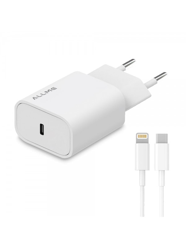 Allme SS20TLB 20W PD Adaptör + 3A Type-C to Lightning Kablolu Hızlı&hellip;
