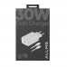 Allme SS30TTB 30W SuperFast PD Adaptör + 3A Type-C to Type-C Kablo Şarj Seti Beyaz