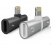 FitPlus FT-AC26 Lightning Şarj + Kulaklık Çoğaltıcı Mini Adaptör Siyah