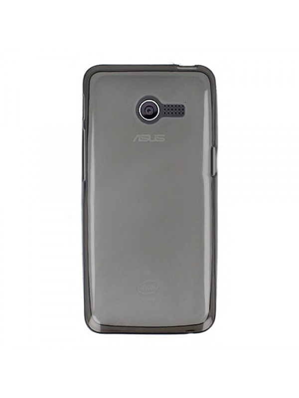 Asus Zenfone 4 Kılıf Soft Silikon Şeffaf/Siyah Arka Kapak