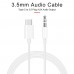 Auris AU07 Type-C to 3.5mm 1m Aux Kablo Auris AU07 Type-C to 3.5mm 1m Aux Kablo