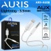 Auris AU08 Lightning to 3.5mm 1m AUX Kablo