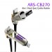 Auris CB270 240W 4in1 USB Type-C Lightning 1.2m RGB Hızlı Şarj Kablosu - Siyah