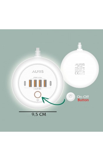 Auris CH80 Masa Üstü Auto ID 2x Type-C + 4x 18W USB-A Çıkışlı Gece … Auris CH80 Masa Üstü Auto ID 2x Type-C + 4x 18W USB-A Çıkışlı Gece …