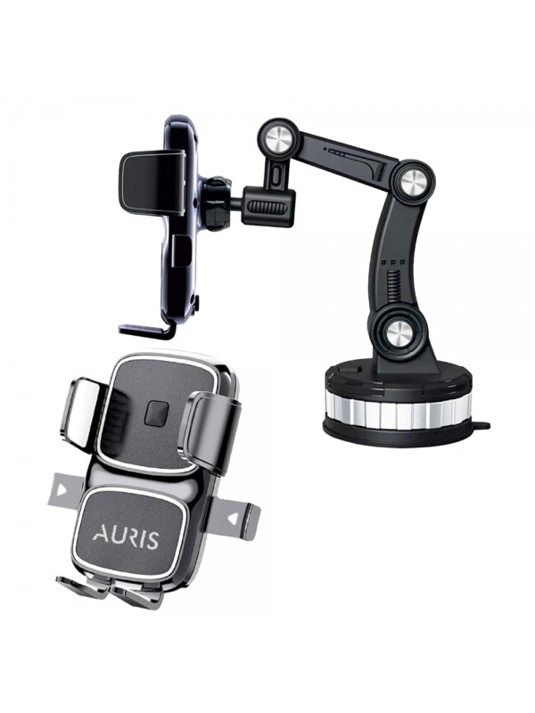 Auris H145 Vakum Tabanlı Akrobat Kollu 360° Döner Araç İçi Telefon Tutucu Auris H145 Vakum Tabanlı Akrobat Kollu 360° Döner Araç İçi Telefon Tutucu