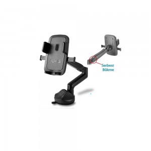 Auris H75 Akrobat Kollu Vantuzlu Araç İçi Telefon Tutucu