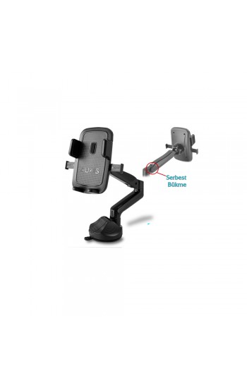 Auris H75 Akrobat Kollu Vantuzlu Araç İçi Telefon Tutucu