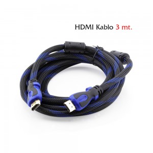 Auris HDM03 HDMI to HDMI 4K-8K Ultra HD Örgü Aktarım Kablosu 3m