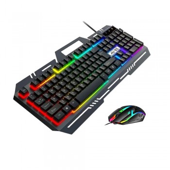 Auris KGC20 RGB Işıklı Gaming Combo Kablolu Klavye ve Kablolu Mouse Set