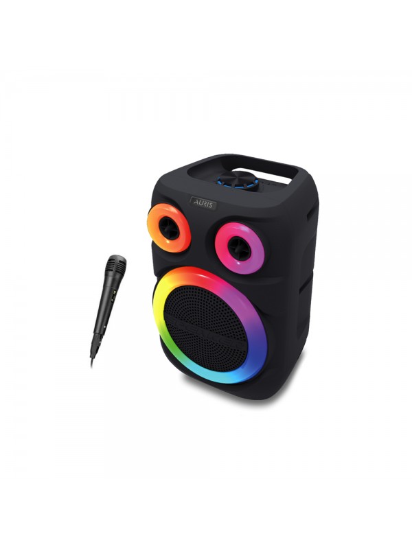 Auris KLN200 25W 8 inç Mikrofonlu RGB Bluetooth Hoparlör…