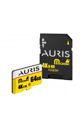 Auris TF01 Micro SD 64GB 4K Ultra HD Adaptörlü Hafıza Kartı…