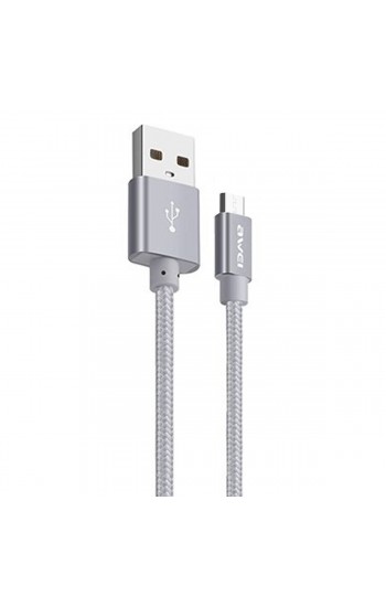 Awei Micro USB Hızlı Şarj ve USB Kablo Metal Örgü 1mt CL-30 Silver