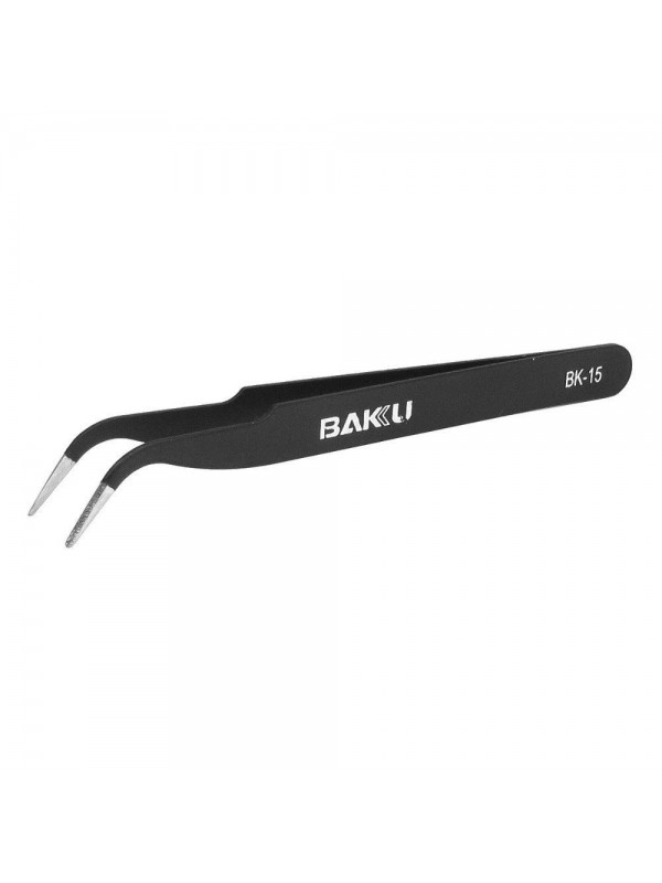 Baku BK-15ESD Eğri Uç Hassas Cımbız - Siyah&hellip;