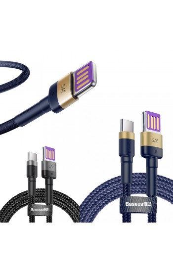 Baseus Cafule HW Type-C Hızlı Data/Şarj Kablosu 5A 40W 1mt CATKLF-P&hellip;