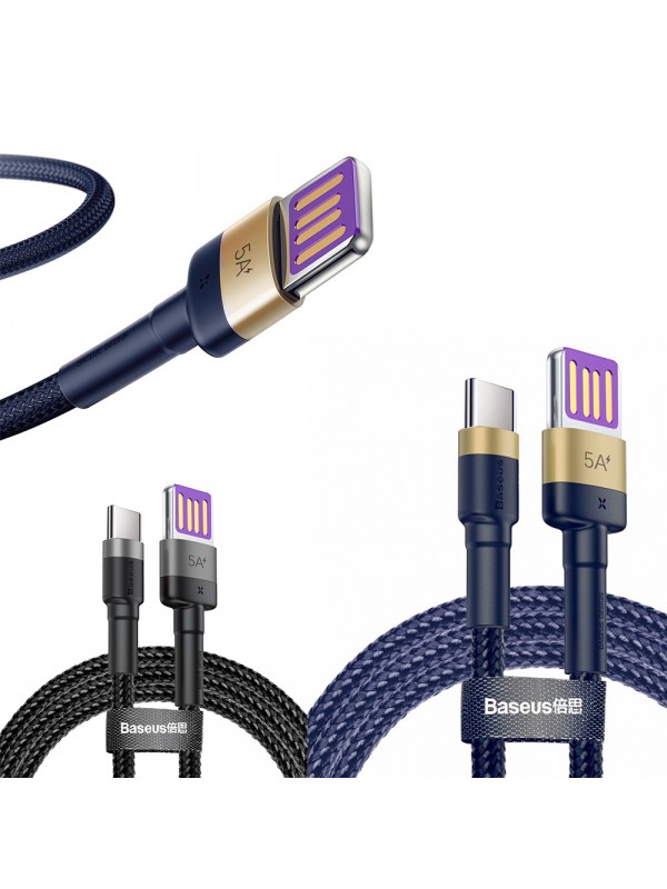 Baseus Cafule HW Type-C Hızlı Data/Şarj Kablosu 5A 40W 1mt CATKLF-P&hellip;