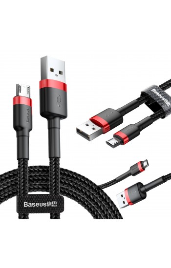 Baseus Cafule Micro USB Şarj ve Data Kablosu 2.4A 50cm CAMKLF-A… Baseus Cafule Micro USB Şarj ve Data Kablosu 2.4A 50cm CAMKLF-A…