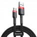 Baseus Cafule Micro USB Şarj ve Data Kablosu 2.4A 50cm CAMKLF-A Baseus Cafule Micro USB Şarj ve Data Kablosu 2.4A 50cm CAMKLF-A
