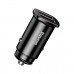 Baseus Square Hızlı Araç Şarj Aleti (Başlık) Dual QC3.0 30W Siyah CCALL-DS01