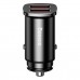 Baseus Square Hızlı Araç Şarj Aleti (Başlık) Dual QC3.0 30W Siyah CCALL-DS01