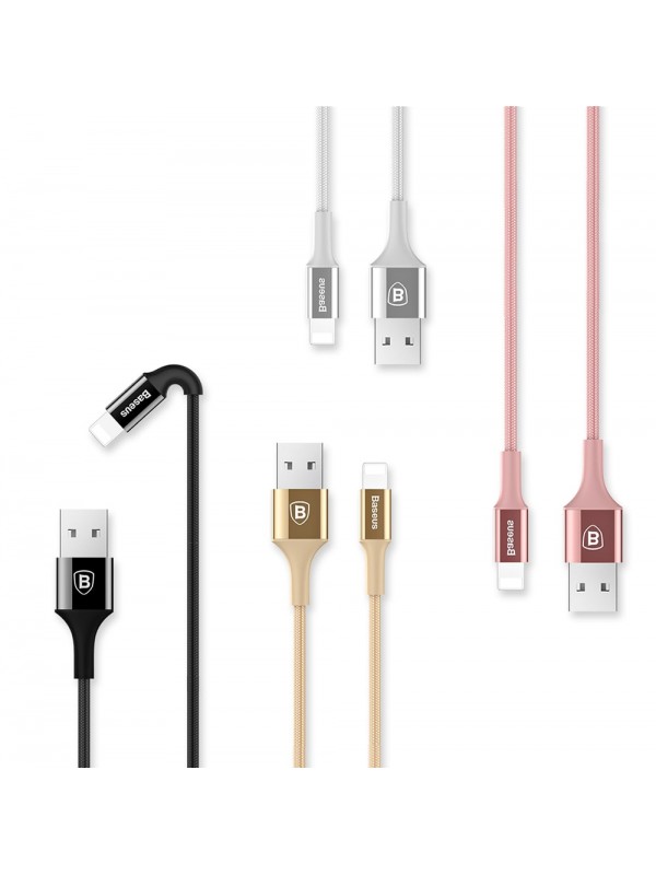 Baseus Shining Jet Metal Lightning Şarj ve Data Kablosu Led Işıklı 2A … Baseus Shining Jet Metal Lightning Şarj ve Data Kablosu Led Işıklı 2A …