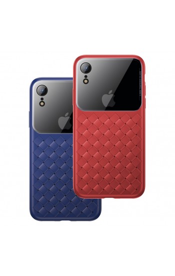 Baseus Weaving Case Series iPhone XR Hasır Desenli Kılıf WIAPIPH61-BL…