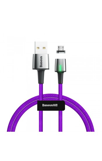 Baseus Zinc Manyetik Mıknatıslı Micro USB Data ve Şarj Kablosu Mor 1.5… Baseus Zinc Manyetik Mıknatıslı Micro USB Data ve Şarj Kablosu Mor 1.5…