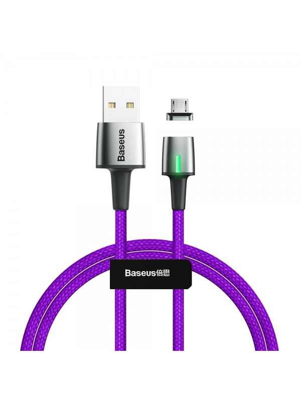 Baseus Zinc Manyetik Mıknatıslı Micro USB Data ve Şarj Kablosu Mor… Baseus Zinc Manyetik Mıknatıslı Micro USB Data ve Şarj Kablosu Mor…