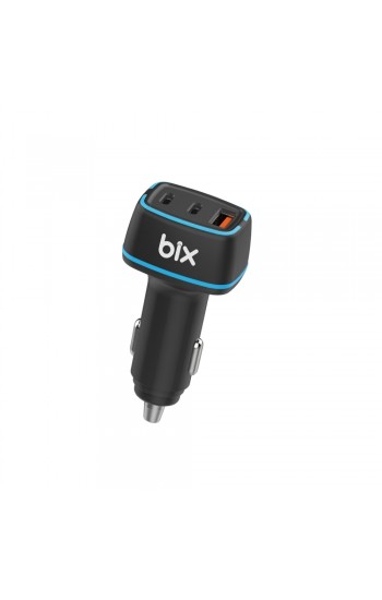 Bix BXACP82W 82.5W 3 Port 2x Type-C ve USB-A Araç İçi Hızlı Şarj Ada… Bix BXACP82W 82.5W 3 Port 2x Type-C ve USB-A Araç İçi Hızlı Şarj Ada…