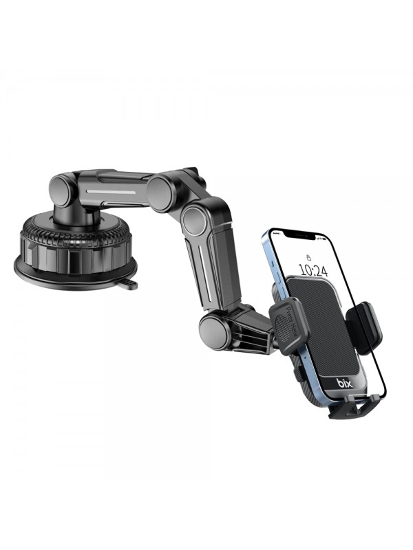 Bix BXCH15 Uzayabilen Ayarlanabilir Cam Torpido Ön Panel Uyumlu Çok Fonksiyonlu Vantuzlu Araç İçi Telefon Tutucu