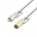 Bix T2IN1C 240W LED Fener ve Alevsiz Çakmak Fonksiyonlu Type-C to Type-C Şarj ve Data Kablosu 1.2 Metre Beyaz