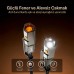 Bix T2IN1C 240W LED Fener ve Alevsiz Çakmak Fonksiyonlu Type-C to Type-C Şarj ve Data Kablosu 1.2 Metre Siyah