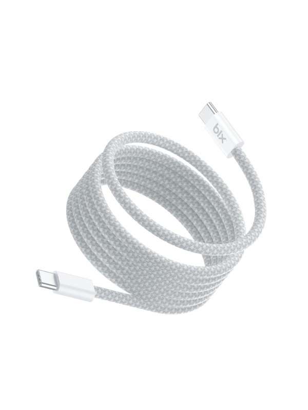 Bix T4CC 65W Type-C to Type-C Manyetik Tasarımlı Örgülü 1m Hızlı Data ve Şarj Kablosu Bix T4CC 65W Type-C to Type-C Manyetik Tasarımlı Örgülü 1m Hızlı Data ve Şarj Kablosu