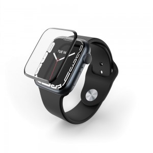 Bufalo Apple Watch 45mm Ekran Koruyucu 3D Kavisli PMMA Nano Siyah Çerçeve