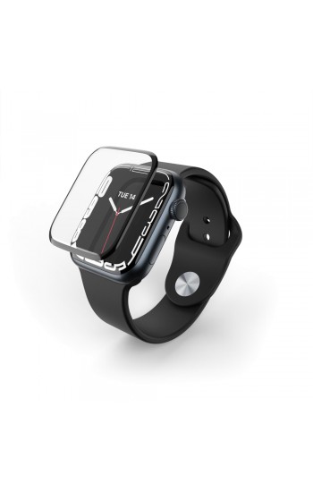 Bufalo Apple Watch 45mm Ekran Koruyucu 3D Kavisli PMMA Nano Siyah Çerçeve Bufalo Apple Watch 45mm Ekran Koruyucu 3D Kavisli PMMA Nano Siyah Çerçeve