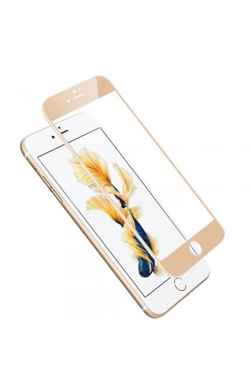 Bufalo iPhone 6-6s Metal Kenarlı Cam Ekran Koruyucu Gold…