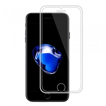 Bufalo iPhone 7/8 Ekran Koruyucu Silikon Çerçeveli 5D Temperli Cam Şeffaf Bufalo iPhone 7/8 Ekran Koruyucu Silikon Çerçeveli 5D Temperli Cam Şeffaf