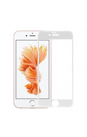 Bufalo iPhone 7/8 Kavisli 4D Cam Ekran Koruyucu Beyaz&hellip;