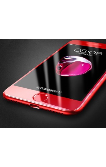 Bufalo iPhone 7/8 Kavisli 4D Cam Ekran Koruyucu Kırmızı&hellip;