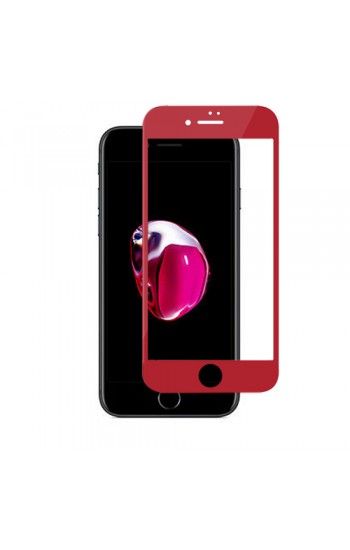Bufalo iPhone 7 Plus/8 Plus Kavisli 4D Cam Ekran Koruyucu Kırmızı&hellip;