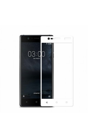 Bufalo Nokia 3 Kavisli 3D Cam Ekran Koruyucu Beyaz…