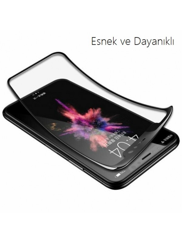 Bufalo Oppo A74 Ekran Koruyucu 6D Nano Tam Kaplayan Siyah…