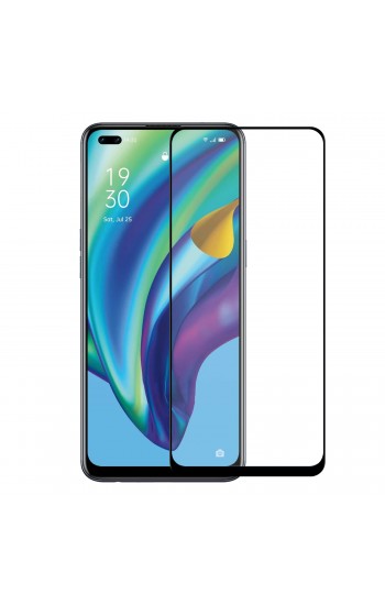 Bufalo Oppo Reno 4 Lite Ekran Koruyucu 5D Temperli Cam Siyah…