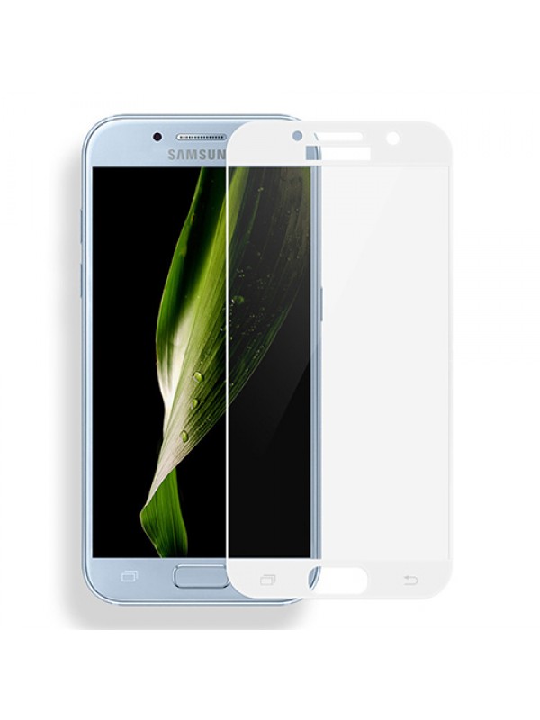 Bufalo Samsung A3 2017 (A320) Kavisli 4D Cam Ekran Koruyucu Beyaz&hellip;