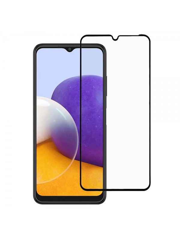 Bufalo Samsung Galaxy A22 Ekran Koruyucu 9D Temperli Cam - Siyah…